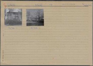 Straßenansichten. Berlin, Treptow, OT Adlershof, Gellertstraße