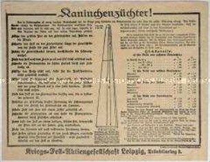 Merk- und Informationsblatt für Kaninchenzüchter