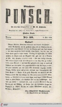Nro. 20 (9. Mai 1852)