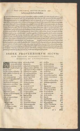 Index Proverbiorum ...
