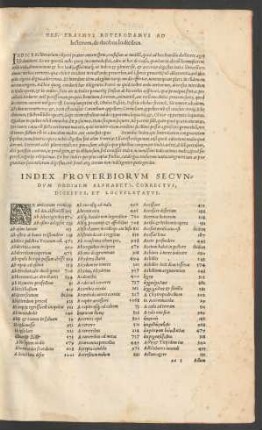 Index Proverbiorum ...