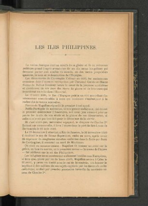 Les iles Philippines.