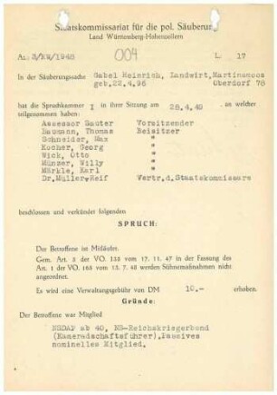 Gabel, Heinrich