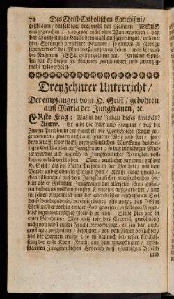 70-74, 13. Der empfangen vom h. Geist, gebohren ...