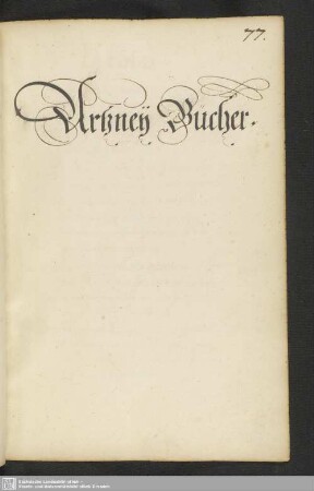 Artzney Bücher