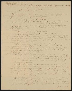 Brief von Friedrich Wilhelm Quilling an Otto Volger vom 20.09.1862