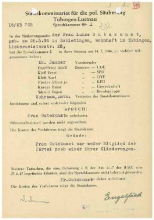 Gutekunst, Luise