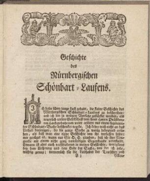 Geschichte des Nürnbergischen Schönbart-Laufens.