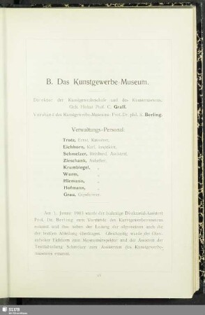 B. Das Kunstgewerbe-Museum