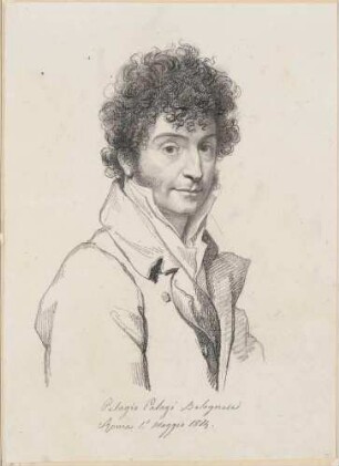 Bildnis Palagi, Pelagio (1775-1860), Maler, Bildhauer, Architekt