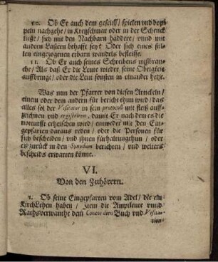 VI. Von den Zuhörern