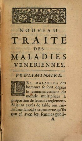 Nouveau Traité des Maladies