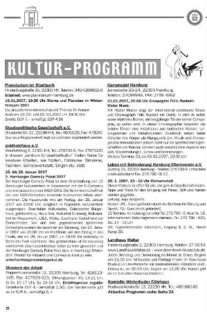 Kultur-Programm
