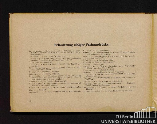 Erläuterung einiger Fachausdrücke.