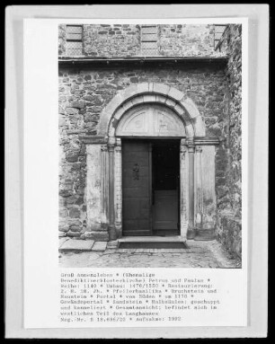 Benediktinerklosterkirche Petrus und Paulus — Portal