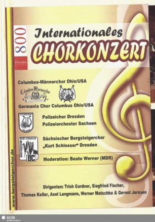 Internationales Chorkonzert (Programmheft)