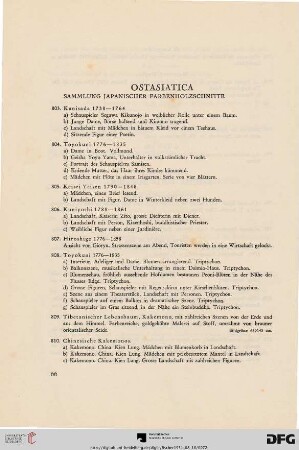 Ostasiatica (Nr. 803-856)