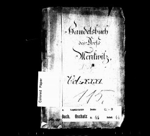 Gerichtshandelsbuch von Merkwitz (bei Oschatz)