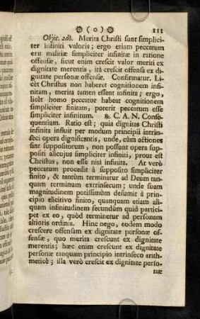 111-118, Objic. 2do. Merita Christi sunt ...