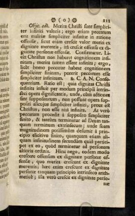 111-118, Objic. 2do. Merita Christi sunt ...