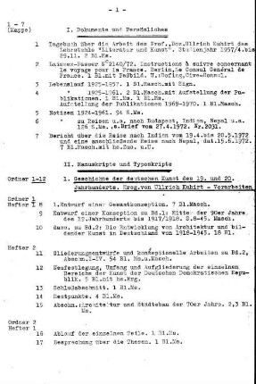 II. Manuskripte und Typoskripte