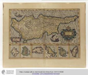 Cyprus Ins[ula] [Mit 6 Nebenkarten von kleinen Inseln]