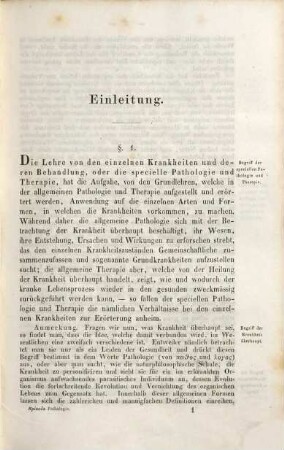 Handbuch der speciellen Pathologie und Therapie für Thierärzte. 1