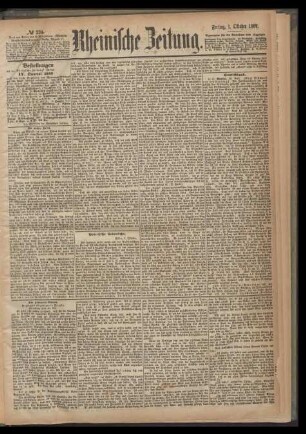 Rheinische Zeitung / 1869,OKT/DEZ