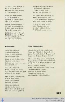 Zum Einschlafen.