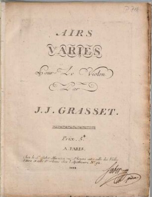 Airs varies pour le violon