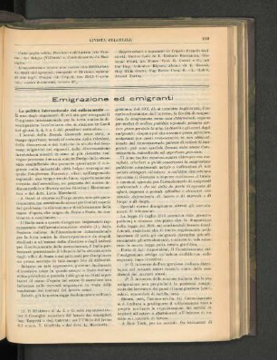 Emigrazione ed emigranti.