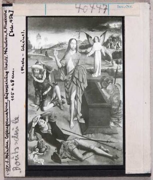 Dirk Bouts (Dieric Bouts), Schule: Auferstehung Christi. München, Pinakothek