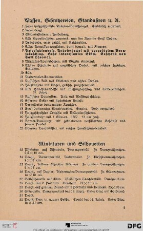 Miniaturen und Silhouetten (Nr. 23-42)