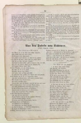 Aus den Fabeln von Lichtwer
