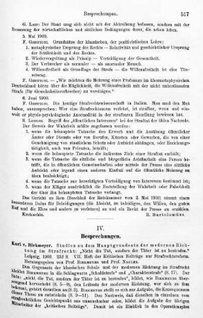 517-528, IV. Besprechungen