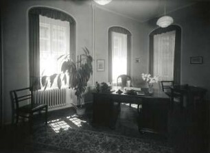 Dresden-Altstadt, Brühlscher Garten 4. Gemeindesaal (1957-1958; H. Rettig) der Evangelisch-Reformierten Gemeinde. Zimmer des Pfarrers