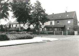 Dresden-Trachau. Wohnanlage einer Baugenossenschaft. Wohnhäuser, Stephanstraße 15 b/17/19. Straßenansicht