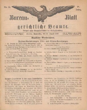 Nr. 16, 15. August 1867