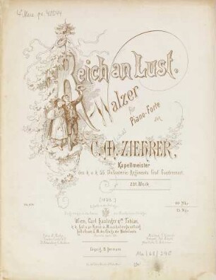 Reich an Lust : Walzer ; für Piano-Forte ; op. 201