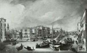 Der Canal Grande in Venedig mit der Rialtobrücke