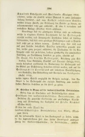 XI.2.4. Schriften in Bezug auf die landwirthschaftliche Betriebslehre
