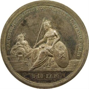 König Friedrich Wilhelm III. - 100. Gründungsjubiläum des Königreiches Preußen