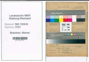 Entnazifizierung Werner Boeckner , geb. 01.02.1922 (Elektriker)
