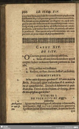 Caput XIV. De Situ