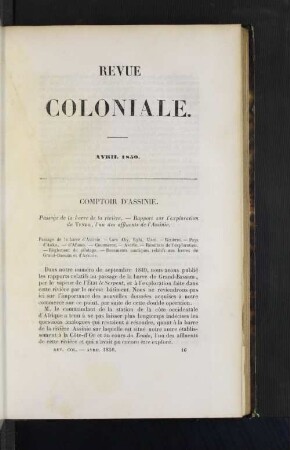 Comptoir d'Assinie.