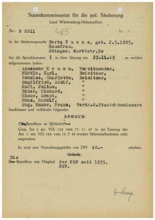 Fuchs, Berta