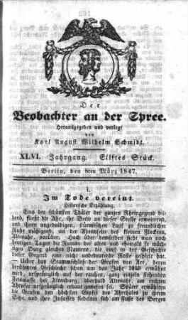 11. Stueck, 8. Maerz 1847