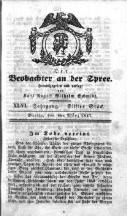 11. Stueck, 8. Maerz 1847