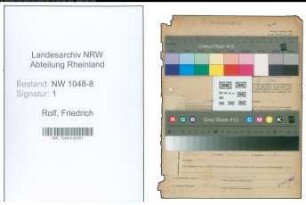 Entnazifizierung Friedrich Rolf , geb. 12.01.1902 (Kaufmann)