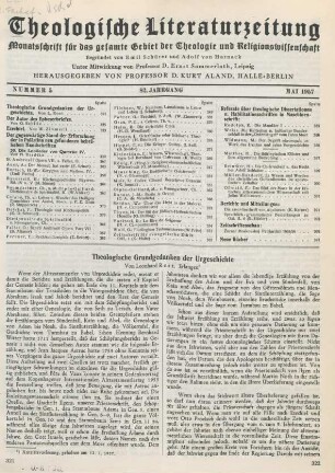 321-326 Theologische Grundgedanken der Urgeschichte